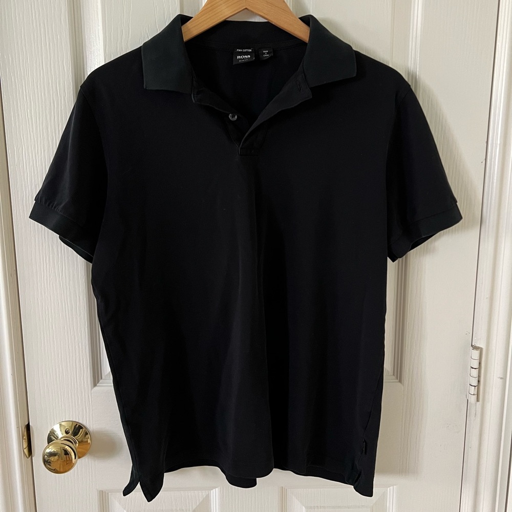 BOSS Hugo Boss 👕🖤 slim fit, Large, black polo